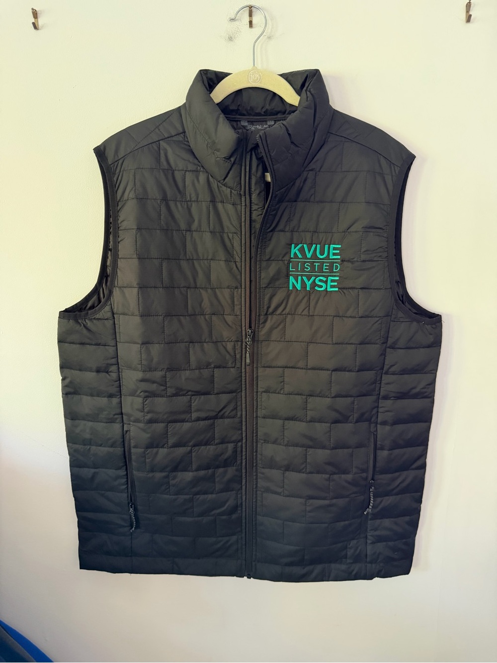 Men's Black Quilted Vest